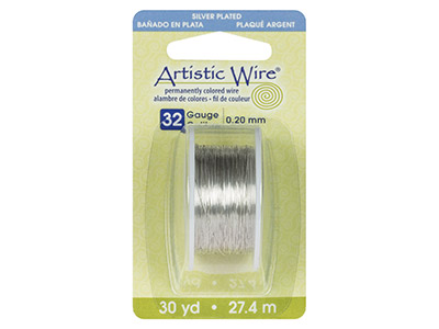 Alambre Chapado En Plata Artisticwire De Beadalon De 0,20 mm, Carrete De 27,40 Metros - Imagen Estandar - 3