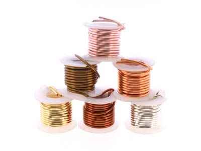 Wire Elements, 16 Gauge, Pk 6 Assorted Colours, Tarnish Resistant, Med Temper, 1yd/0.91m - Imagen Estandar - 2