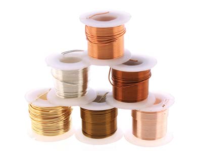 Wire Elements, 24 Gauge, Pk 6 Assorted Colours, Tarnish Resistant, Med Temper, 6yd/5.49m - Imagen Estandar - 2