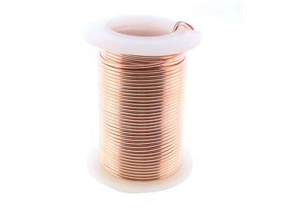 Alambre De Cobre Semiduro Antideslustre Color Oro Rosa, 1 mm, Bobina De 9,10 Metros - Imagen Estandar - 3