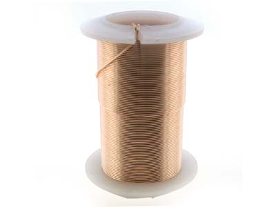 Alambre De Cobre Semiduro Antideslustre Color Oro Rosa, 0,80 mm, Bobina De 13,70 Metros - Imagen Estandar - 3