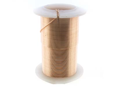 Hilo De Cobre Semiduro Antideslustre Color Oro Rosa, 0,60 mm, Bobina De 18,30 Metros - Imagen Estandar - 3