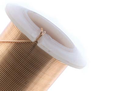 Alambre De Cobre Semiduro Anti-deslustre De Color Oro Rosa, 0,43 mm, Carrete De 27,40 Metros - Imagen Estandar - 5