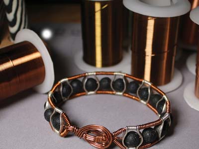Alambre De Cobre Semiduro Anti-deslustre De Color Oro Rosa, 0,43 mm, Carrete De 27,40 Metros - Imagen Estandar - 7