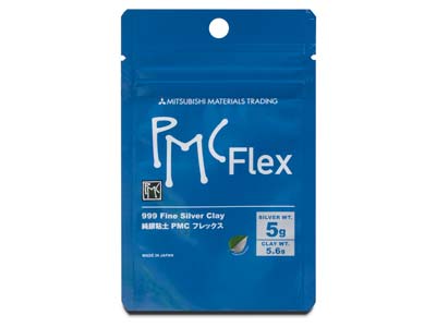 Arcilla De Metales Preciosos Pmc Flex, 5,6 G, Plata Fina Flexible