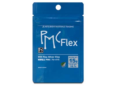 Arcilla De Metales Preciosos Pmc Flex, 16,7 G, Plata Fina Flexible