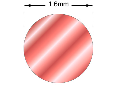 Hilo De Cobre Redondo Tratado A Partir De Un Proceso De Recocido 1.6mm X 3m - Imagen Estandar - 2