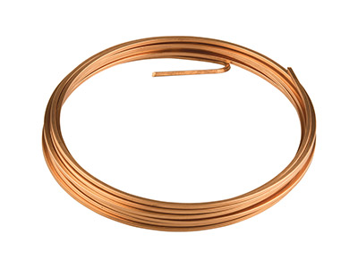 Alambre Cuadrado De Cobre Recocido De 1,60mm, Rollo De 3 Metros