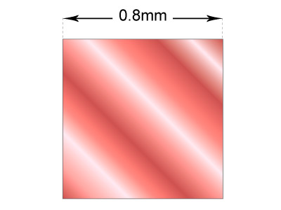 Hilo De Cobre Cuadrado Tratado A Partir De Un Proceso De Recocido 0.8mm X 7.5m - Imagen Estandar - 2