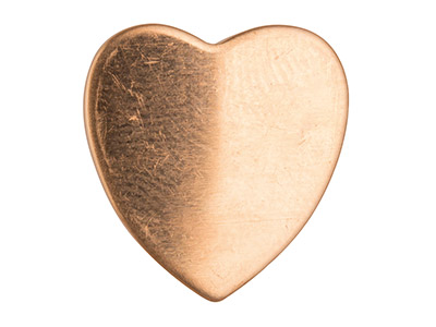 Pieza En Blanco De Cobre, Forma De Corazón De 18 mm, Bolsa De 6 - Imagen Estandar - 2