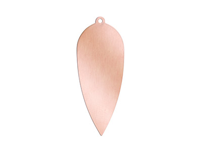 Pieza En Bruto De Cobre, Colgante De Gota De 47 X 19mm, Bolsa De 6