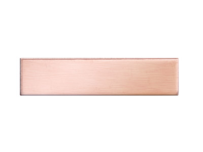 Troquel De Cobre, Rectángulo De 25 X 5mm, Bolsa De 6