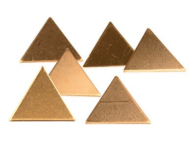 Bases Triangulares De Cobre, Paquete De 6, 21 MM