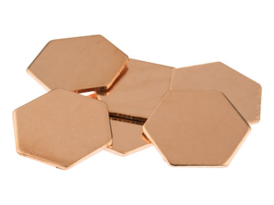 Troquel-De-Cobre,-Blanco-Hexagonal-De...