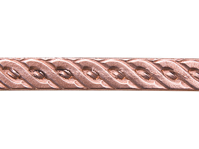 Tira De Cobre, Patrn Trenzado, 6,40 X 0,80 X 910mm, Por Unidad
