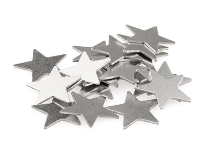 Blanco De Aluminio, Estrella 22,30 X 0,80 mm, Impressart, Bolsa De 18 - Imagen Estandar - 2