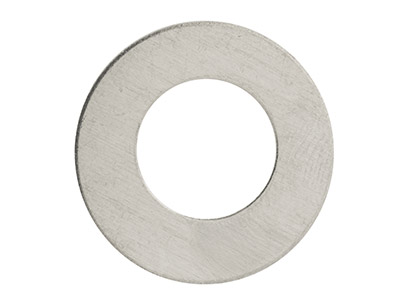 Arandelas Sin Grabar De Aluminio 25.4mm X 1.3mm, Paquete De 13