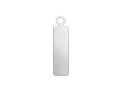 Placa Rectangular Colgante De Aluminio En Blanco De 16 X 5 mm, Impressart, Bolsa De 20 - Imagen Estandar - 1