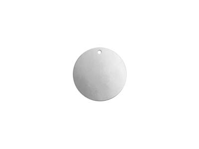 Pieza En Bruto De Aluminio, Placa Redonda Perforada Con 1 Orificio, 12mm, Impressart, Bolsa De 20 Orificio