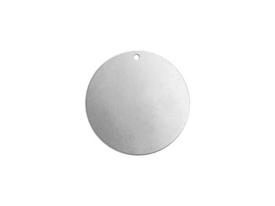 Pieza En Bruto De Aluminio, Disco Redondo Perforado Con 1 Orificio, 22mm, Impressart, Bolsa De 15 Orificio