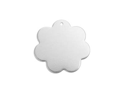 Pieza En Blanco De Aluminio, Flor Perforada Con 1 Orificio, 16 mm, Impressart, Bolsa De 15 - Imagen Estandar - 1