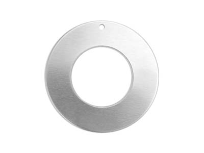Pieza En Blanco De Aluminio, Arandela Perforada De 1 Orificio, 25mm, Impressart, Bolsa De 13