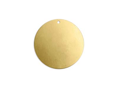 Pieza En Blanco De Latn, Pieza Redonda Perforada De 25mm, Impressart, Bolsa De 4 Orificio