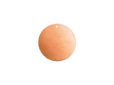 Pieza En Bruto De Cobre, Disco Perforado Redondo De 19 mm, Impressart,bolsa De 6 Orificio - Imagen Estandar - 1