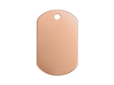 Placa De Identificacin Impressart Blanco De Cobre, 32 X 19 Mm, Bolsa De 4 Uds.