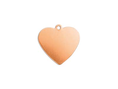 Ebauche De Cobre, Colgante De Corazn De 16 Mm, Impressart, Bolsa De 6