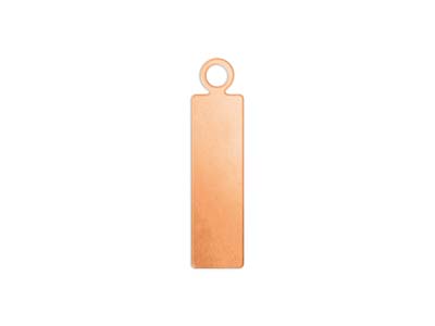 Ebauche De Cobre, Pendentif Identitrectangle 5 X 16mm, Impressart, Bolsa De 10 Uds.