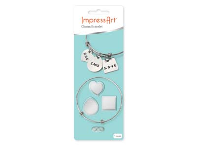 Kit De Pulsera De Dijes Extensible De Aluminio Impressart