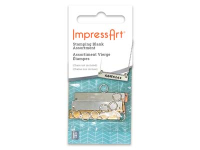 Blancos Para Placas De Identificación Impressart, Surtido De Metales, Juego De 6 - Imagen Estandar - 3