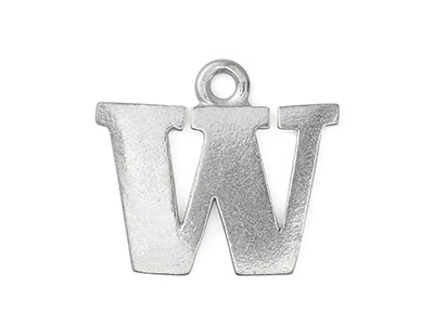 Impressart Pewter W Letter Charm 19.1x1.3mm Sb - Imagen Estandar - 1