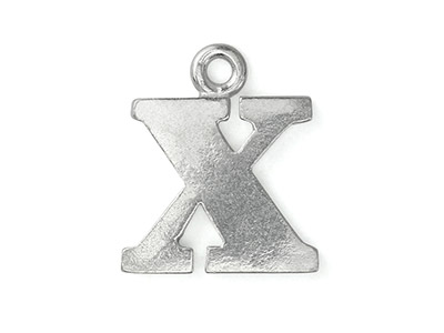 Impressart Pewter X Letter Charm 19.1x1.3mm Sb