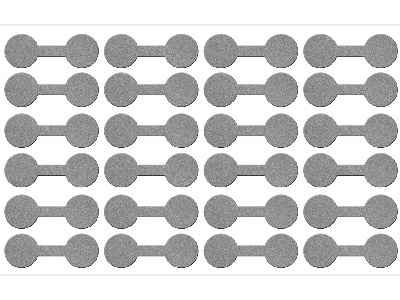 Etiquetas Adhesivas Plateadas, 12x 35 mm, Bolsa De 144 - Imagen Estandar - 1