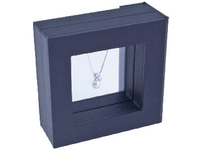 Expositor De Joyas, Modelo Pequeño,marco De Goma Negra