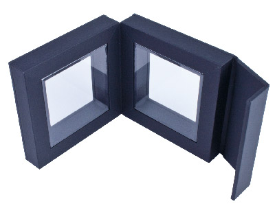 Expositor De Joyas, Modelo Pequeño,marco De Goma Negra - Imagen Estandar - 3