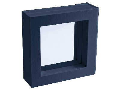 Expositor De Joyas, Modelo Mediano,marco De Goma Negra - Imagen Estandar - 2