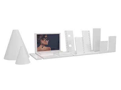 Expositor De Pulseras, Cono Blanco - Imagen Estandar - 4