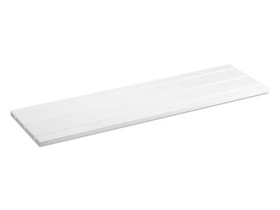 Expositor De Base Mediana Para Collares, Acrlico Blanco Brillante