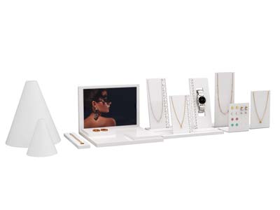 Expositor De Pendientes, Acrílico Blanco Brillante - Imagen Estandar - 4