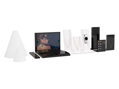 Expositor De Pendientes, Acrílico Blanco Brillante - Imagen Estandar - 5