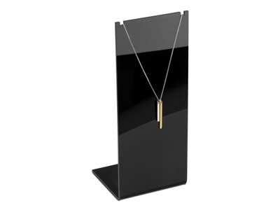 Expositor De Collares, Modelo Alto-medio, Acrílico Negro Brillante - Imagen Estandar - 2