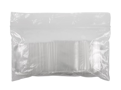 Bolsa Con Cierre, 38 X 38 mm, Plástico Transparente, Bolsa De 100 - Imagen Estandar - 2
