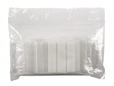 Bolsas De Plástico Con Tiras Para Escribir De 35x60 mm Resellables, Paquete De 100 - Imagen Estandar - 2