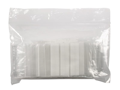 Mini Bolsas Ziplock, 35 X 60 mm, Plástico Con Bandas Blancas, Bolsa De100 - Imagen Estandar - 2