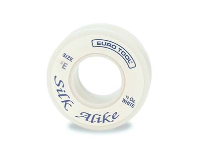 Hilo De Seda Y Nylon Silkon N 2, Blanco 0,35 Mm, 18 Metros