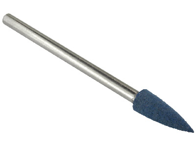 Fresa De Caucho Eveflex, Azul 504 -grano Grueso, En Un Mango De 2,34 MM