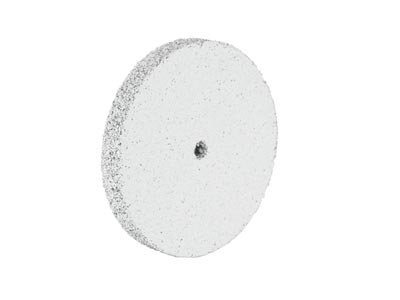 Muela Abrasiva Redonda De Silicona,blanca, Grano Grueso, 22 X 3 Mm, N ° 1000, Eve - Imagen Estandar - 2